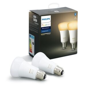Philips KÉSZLET 2x LED Szabályozható izzó Philips HUE WHITE AMBIANCE E27/8,5W/230V P3092