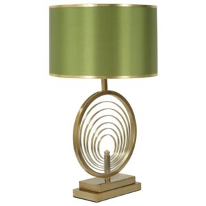 Oblix zöld asztali lámpa, aranyszínű szerkezettel - Mauro Ferretti