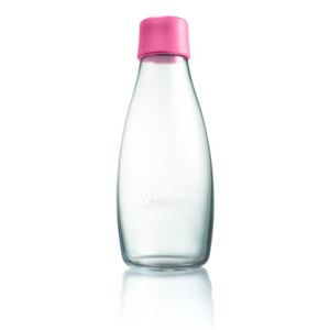 Világos rózsaszín üvegpalack, 500 ml - ReTap
