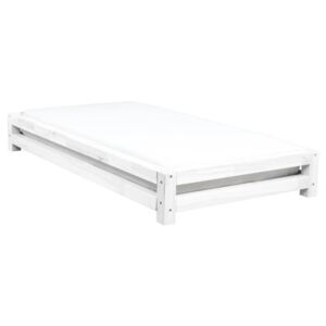 JAPA fehér lucfenyő egyszemélyes ágy, 200 x 90 cm - Benlemi