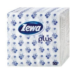 Zewa Plus Szalvéta, Kék, 1 rétegű, 50 db