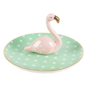 Tropical Flamingo kerámia ékszertartó - Sass & Belle