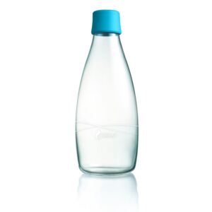Világoskék üvegpalack, 800 ml - ReTap