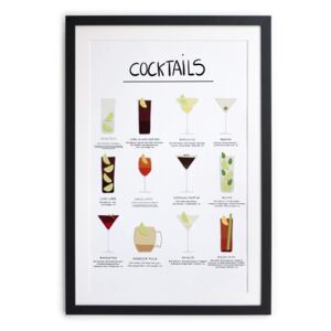 Cocktail keretezett poszter, 40 x 60 cm - Really Nice Things