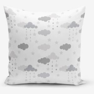 Grey Clouds pamutkeverék párnahuzat, 45 x 45 cm - Minimalist Cushion Covers
