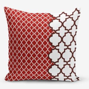 Modern Geometric Rojo pamutkeverék párnahuzat, 45 x 45 cm - Minimalist Cushion Covers