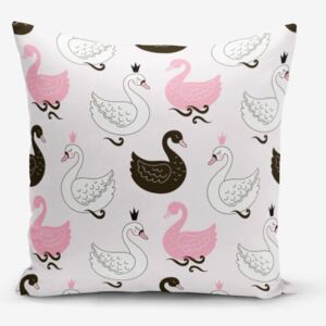 Pink Background Kind Animals pamutkeverék párnahuzat, 45 x 45 cm - Minimalist Cushion Covers