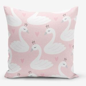 Pink Puan Animal Theme pamutkeverék párnahuzat, 45 x 45 cm - Minimalist Cushion Covers