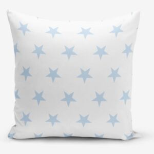 Light Blue Star pamutkeverék párnahuzat, 45 x 45 cm - Minimalist Cushion Covers