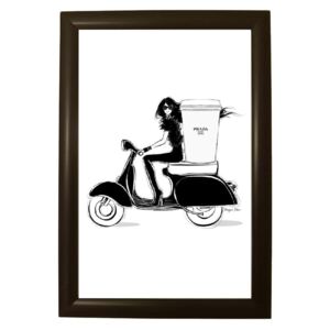 Prada Motor poszter fekete keretben - Piacenza Art