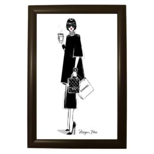 Chanel poszter fekete keretben - Piacenza Art