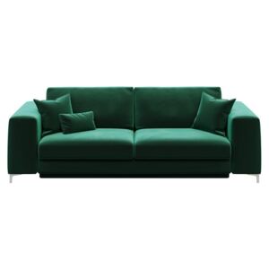 Rothe sötétzöld háromszemélyes kinyitható kanapé - devichy