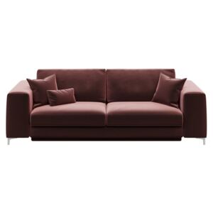 Rothe sötét rózsaszín háromszemélyes kinyitható kanapé - devichy