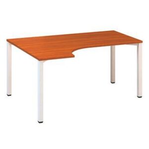 Alfa 200 ergo irodai asztal, 180 x 120 x 74,2 cm, balos kivitel, cseresznye mintázat, RAL9010