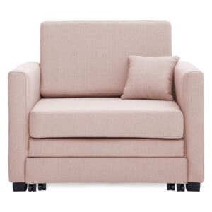 Brent világos rózsaszín kinyitható fotel - Vivonita