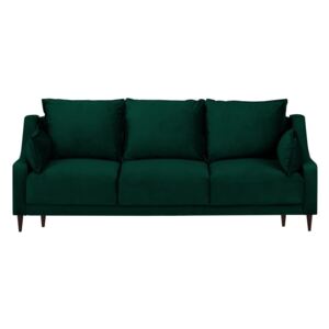 Freesia zöld háromszemélyes kinyitható kanapé tárolóhellyel - Mazzini Sofas