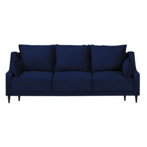 Freesia kék háromszemélyes kinyitható kanapé tárolóhellyel - Mazzini Sofas