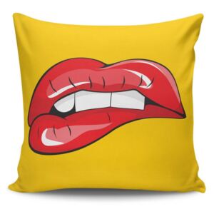 Red Lips párna töltettel, 45 x 45 cm