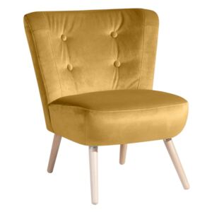 Neele Velvet sárga fotel - Max Winzer