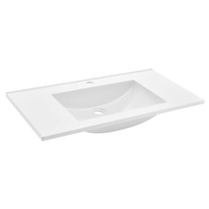 [neu.haus]® Beépíthető mosdókagyló - kézmosó (90 x 46 x 12,5 cm) fehér