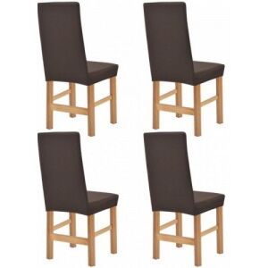 131941 4db sztreccs szék védőhuzat barna piké