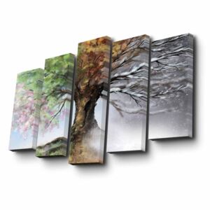 Four Seasons többrészes kép, 82 x 50 cm