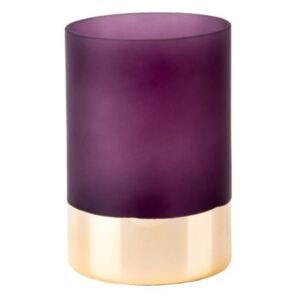 Glamour lila-aranyszínű váza, magasság 15 cm - PT LIVING