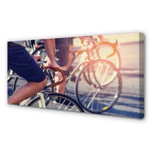 Canvas képek Kerékpárosok emberek 100x50 cm