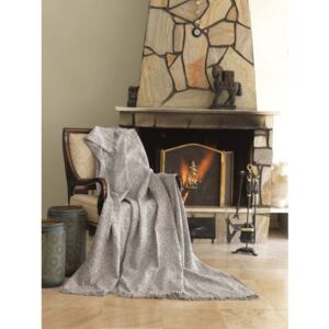 Mismo Linen bézs pamut takaró, 170 x 220 cm