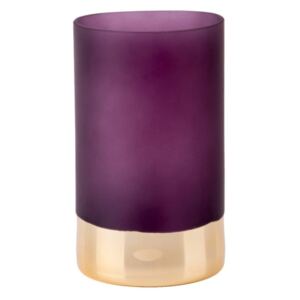 Glamour matt, lila-aranyszínű váza, magasság 20 cm - PT LIVING