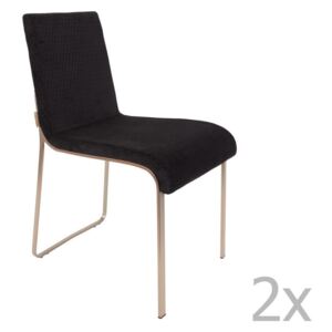 Fiore 2 db-os fekete szék szett - Dutchbone