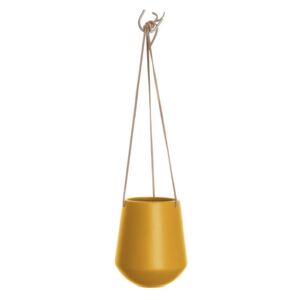 Skittle matt sárga függő kerámiakaspó, magasság 15 cm - PT LIVING