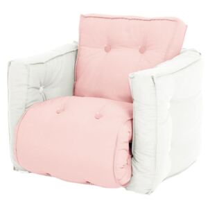 Mini Dice Pink Peonie//Natural rózsaszín kinyitható gyerekfotel - Karup Design