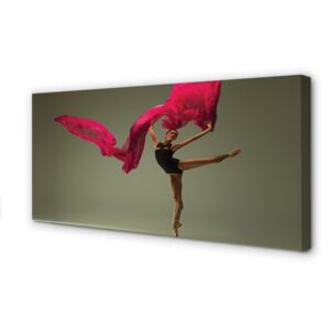 Canvas képek Balerina rózsaszín anyag 125x50 cm