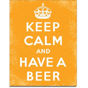 Fémplakát - Keep Calm and Have a Beer