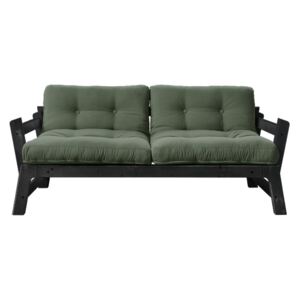 Step Black/Olive Green zöld kinyitható kanapé - Karup Design