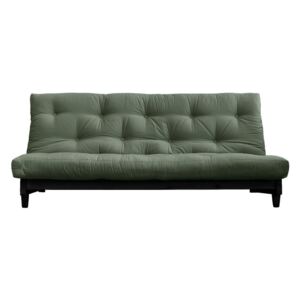 Fresh Black/Olive Green zöld kinyitható kanapé - Karup Design