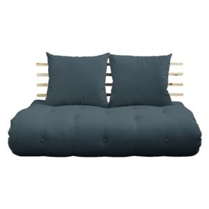 Shin Sano Natural/Petrol Blue kék kinyitható kanapé - Karup Design