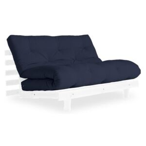 Roots White/Navy kék kinyitható kanapé - Karup Design