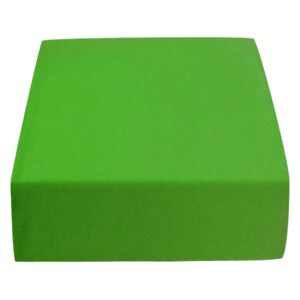 Jersey MICRO zöld lepedő 180x200 cm