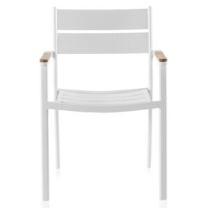 Giulia fehér kerti szék teakfából, szélesség 56 cm - Geese