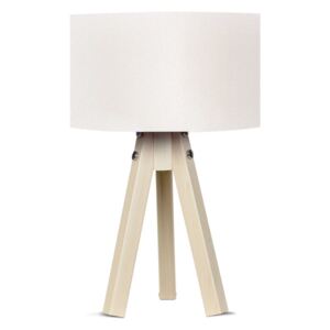 Naturel asztali lámpa fehér lámpabúrával - Kate Louise