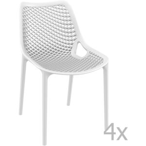 Grid Simple 4 db fehér kerti szék - Resol