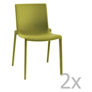 Beekat Simple 2 db zöld kerti szék - Resol