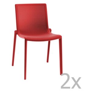 Beekat Simple 2 db piros kerti szék - Resol