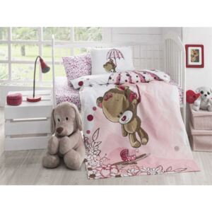 Baby Pique Pinkie könnyű steppelt egyszemélyes ágytakaró, 95 x 145 cm