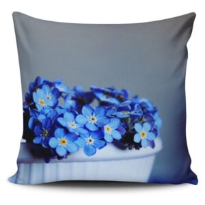 Cushion Love Azulo Gris pamut keverék párnahuzat, 45 x 45 cm