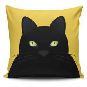 Cushion Love Cat pamutkeverék díszpárna, 45 x 45 cm