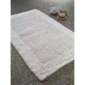 Natura Heavy fehér pamut fürdőszobai szőnyeg, 70 x 120 cm - Confetti