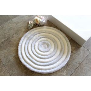 Alessia Ecru fehér fürdőszobai szőnyeg, ⌀ 90 cm